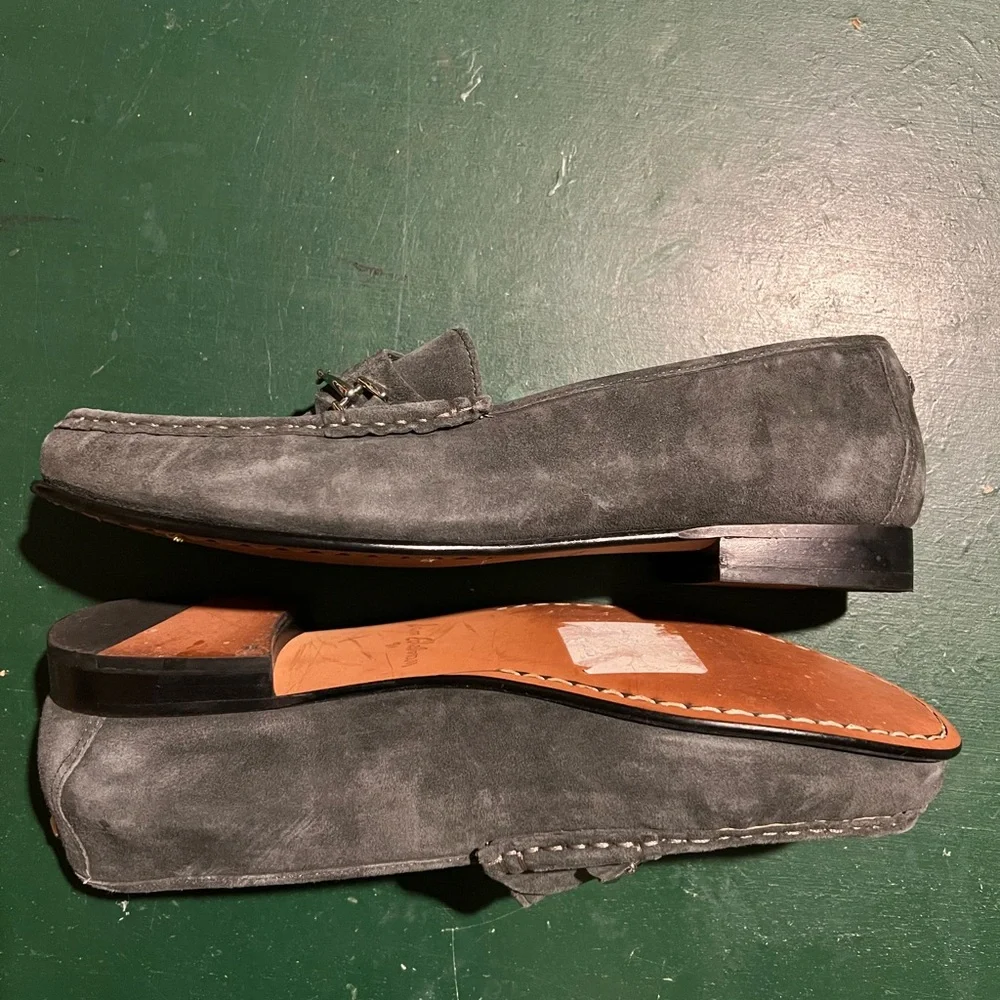 Suede grey loafers 9.5 Sam Edelman - Picture 2 of 3